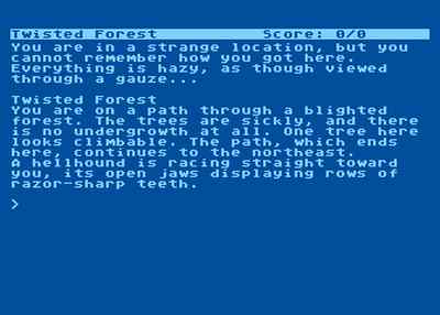 Prvn obrazovka z Atari 8-bit verze